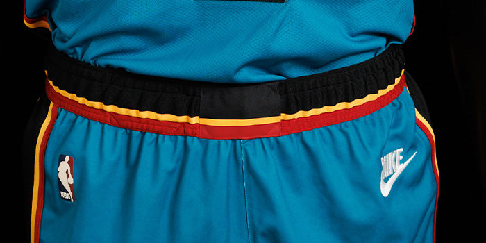 pistons teal shorts