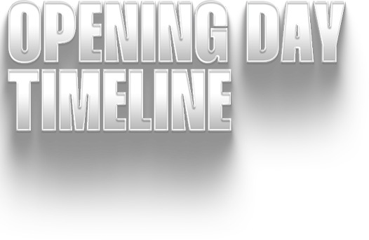 Opening Day Timeline